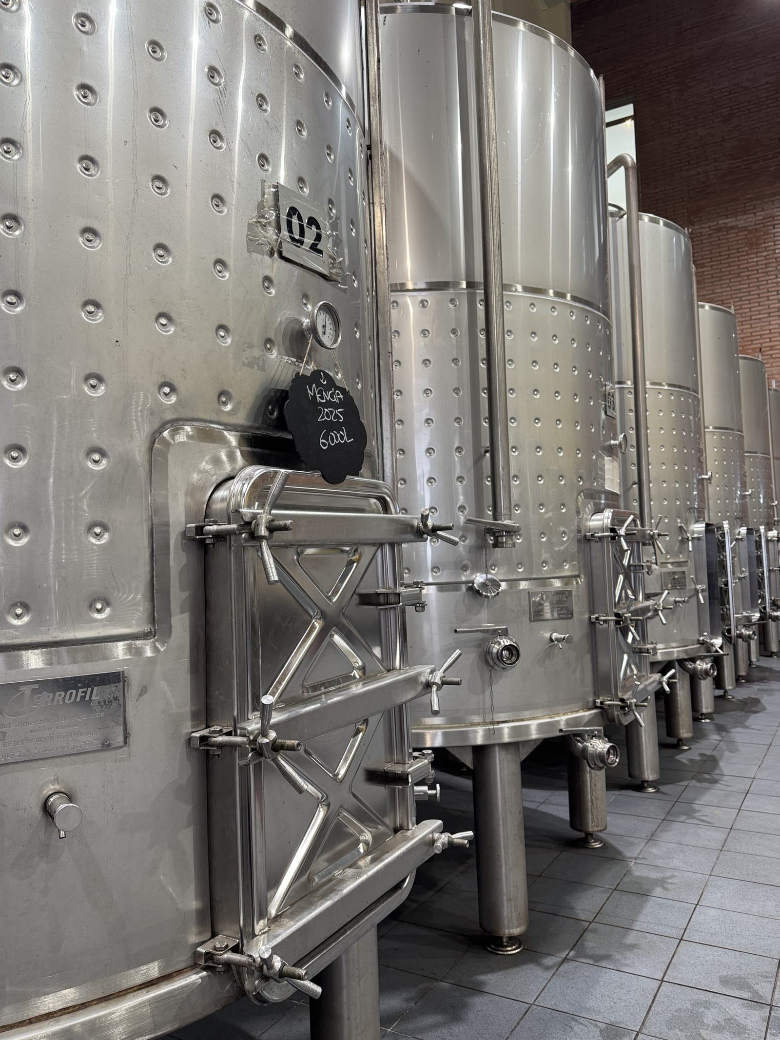 Depósitos de elaboración en la bodega
